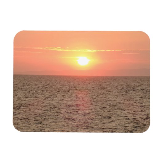 Sunset on Zee 3"x4" Magnet Magneet (Horizontaal)