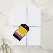 Sunset o'Paarse Hills Cadeaulabel (Met Touw)