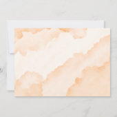 sunset orange cartes de remerciements pour les pet (Dos)