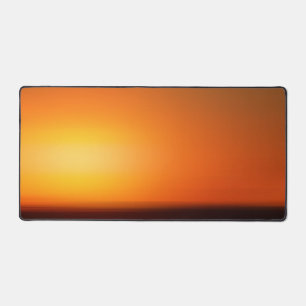 Sunset Orange Sky Soirée Photo Desk Mat