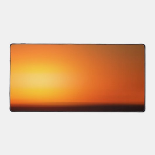 Sunset Orange Sky Soirée Photo Desk Mat (Recto)
