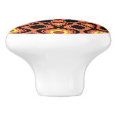 SUNSET ORANJE KERAMISCHE KNOP (Zijkant)