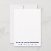 Sunset over a Mediterranean Harbour Kaart (Achterkant)