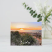Sunset Over Beach Cape Cod MA Carte postale (Debout devant)