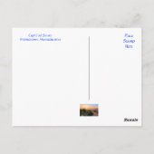 Sunset Over Beach Cape Cod MA Carte postale (Dos)