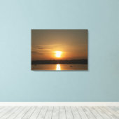 Sunset over Cardiff Bay Canvas Afdruk (Insitu (Houten vloer))