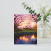Sunset Over Cherry Lake Briefkaart (Staand voorkant)