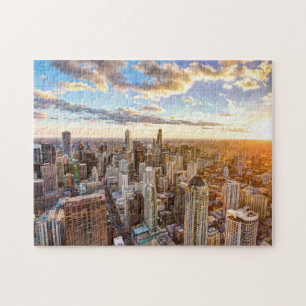 Sunset Over Chicago Legpuzzel