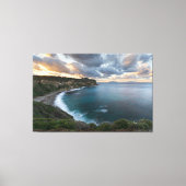Sunset Over Cliffs, a stunning Canvas Afdruk (Voorkant)