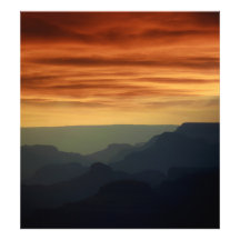 Sunset over de Blues van de Grand Canyon