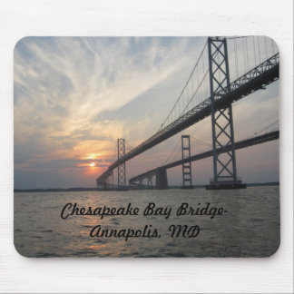 Sunset over de Chesapeake Bay Bridge Muismat