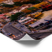 Sunset over de haven van Mahon - Menorca, Spanje Poster (Hoek)