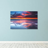 Sunset over de Kanaaleilanden, CA Canvas Afdruk (Insitu (Houten vloer))