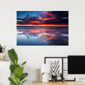 Sunset over de Kanaaleilanden, CA Poster (Thuiskantoor)