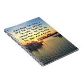 SUNSET OVER DE LAKE JEREMIAH 29:11 SCRIPTURE NOTITIEBOEK (Rechterzijde)