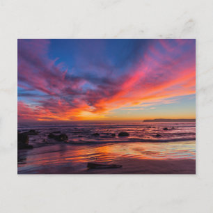 Sunset over de Stille Oceaan van Coronado 2 Briefkaart