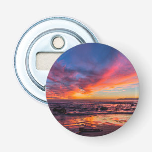 Sunset over de Stille Oceaan van Coronado 2 Button Flesopener