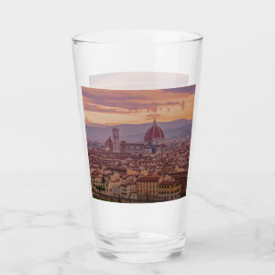 Sunset over Florence, Italië Glas