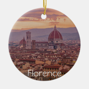 Sunset over Florence, Italië Keramisch Ornament