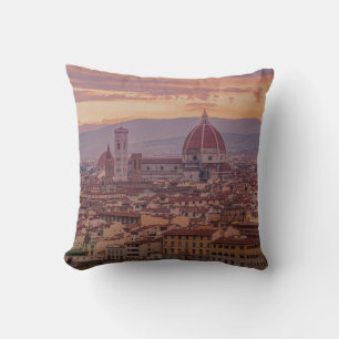 Sunset over Florence, Italië Kussen