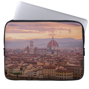 Sunset over Florence, Italië Laptop Sleeve