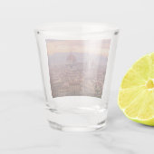 Sunset over Florence, Italië Shot Glas (Achterkant)