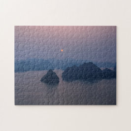 Sunset over Halong Bay - Vietnam, Azië Legpuzzel