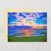 Sunset over het briefkaart van het wemmeer (Voorkant / Achterkant)