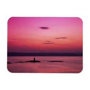 Sunset over het eiland Skye, uit Mallaig, Magneet