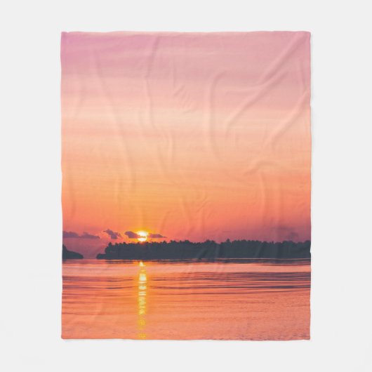 SUNSET OVER HORIZON FLEECE DEKEN (Voorkant)