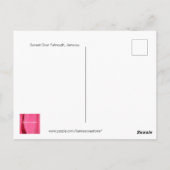 SUNSET OVER JAMAICA BRIEFKAART (Achterkant)