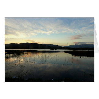 Sunset over Lake, County Galway, Ierland
