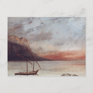 Sunset over Lake Leman, 1874 Briefkaart
