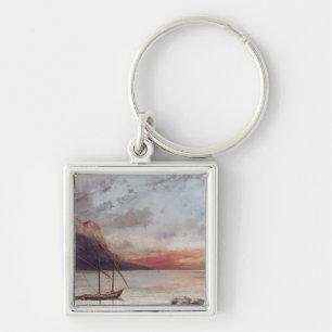 Sunset over Lake Leman, 1874 Sleutelhanger