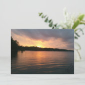 Sunset Over Lake Marion - Uitnodiging (Staand voorkant)