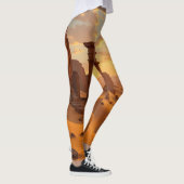 Sunset over Lost Temple Leggings Tights (Droite)