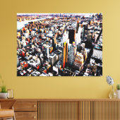 Sunset over Manhattan Canvas Afdruk (Insitu (Woonkamer))