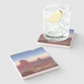 Sunset Over Monument Valley Arizona Stenen Onderzetter (Zijkant)
