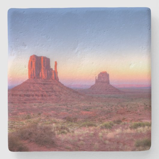 Sunset Over Monument Valley Arizona Stenen Onderzetter (Voorkant)