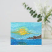 Sunset Over Ocean Briefkaart (Staand voorkant)