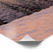 Sunset over park met een klein vorstmeer perfect poster (Hoek)