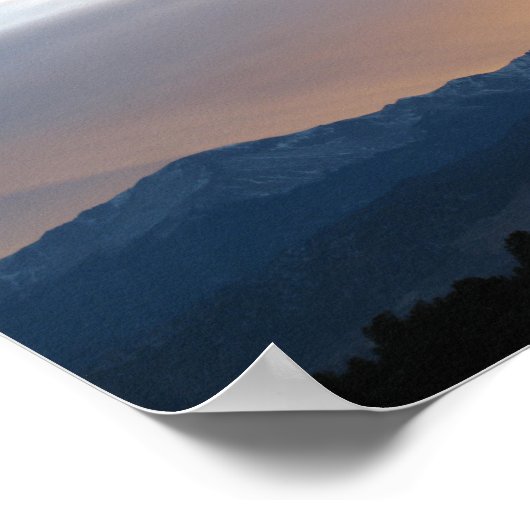 Sunset over Pike's piek - Psalm 27:1 Poster (Hoek)