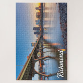 Sunset Over Richmond, Virginia, Verenigde Staten Legpuzzel (Verticaal)