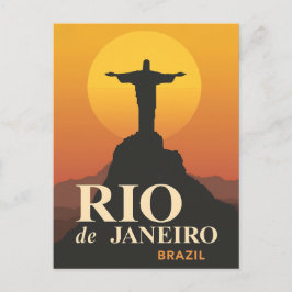 Sunset Over Rio de Janeiro Briefkaart