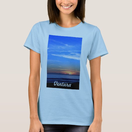 Sunset Over Santa Cruz T-shirt (Voorkant)