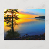 Sunset over Sardis Lake Briefkaart (Voorkant)