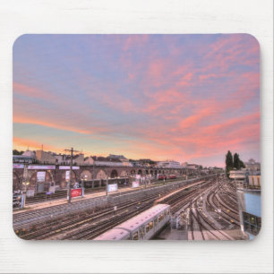 Sunset Over Spittelau, Wenen, Oostenrijk Muismat