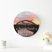 Sunset over Sunderland Wearmouth Bridge Grote Klok (Huis)