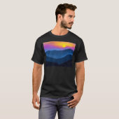 Sunset Over The Smokey Mountains Active T-shirt (Voorkant volledig)