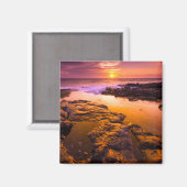 Sunset-over-tidepools, Hawaii Magneet (Voorkant / Achterkant)